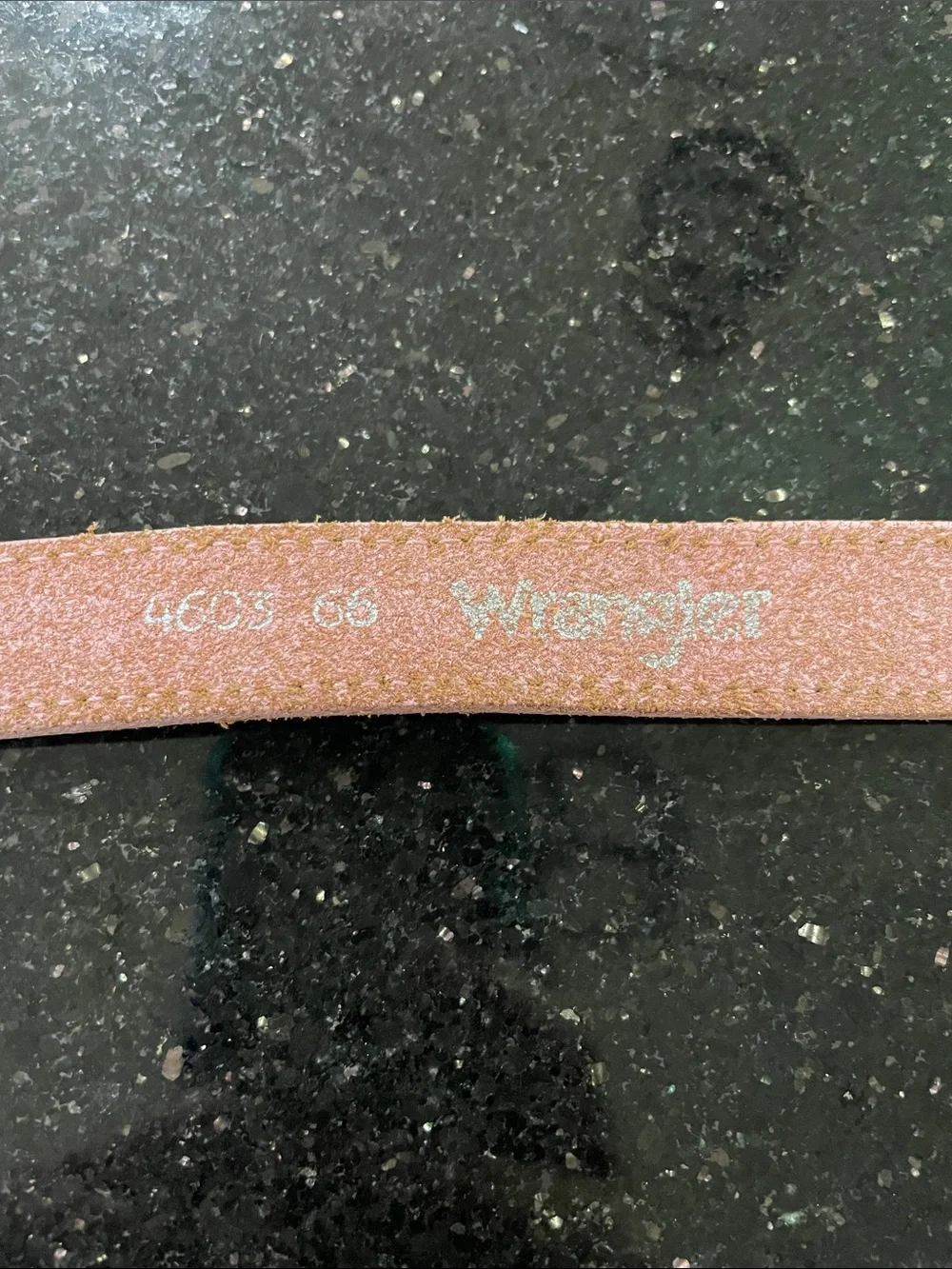 Vintage Wrangler Girls Pink Leather Western Belt Silver-Tone Heart Buckle